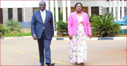 Deputy President Rigathi Gachagua with his wife Pastor Dorcas.